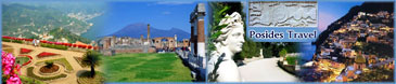 Posides Travel, escursioni organizzate in Costiera Amalfitana, Penisola Sorrentina, Capri, Napoli, Caserta, Paestum e altre localitа della Campania